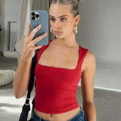 Back In Time Top Red