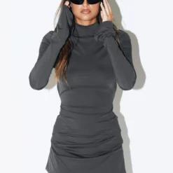 Mindelo Mini Dress Grey