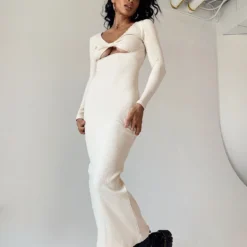 Princess Polly Jalen Maxi Dress Cream