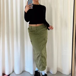 Motel Widya Skirt Dark Olive