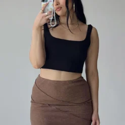 Princess Polly Oscar Mini Skirt Brown