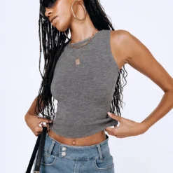 Princess Polly Shaina Top Slate