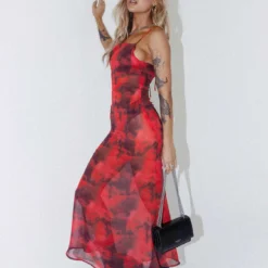 Princess Polly Coralie Maxi Dress Red Floral