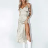 Princess Polly Kurt Maxi Slip Maxi Dress Champagne