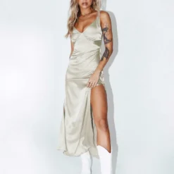 Princess Polly Kurt Maxi Slip Maxi Dress Champagne