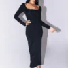 Princess Polly Lyla Maxi Dress Black