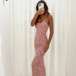 Knox Maxi Dress Pink Floral