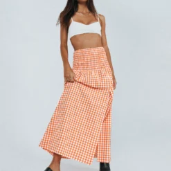 Princess Polly Jamilla Maxi Skirt Orange