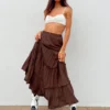 Princess Polly Miriah Maxi Skirt Brown