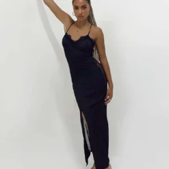 Princess Polly Hudson Maxi Dress Black