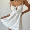 Princess Polly Empress Of Love Mini Dress White Embroidery