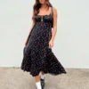 Princess Polly Empress Of Love Maxi Dress Black Floral