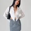 Princess Polly Konrad Mini Skirt Grey