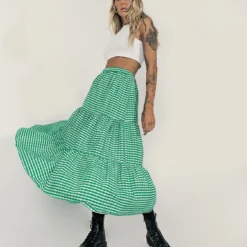 Princess Polly Hale Midi Skirt Green