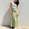 Princess Polly Porto Maxi Skirt Green