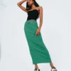 Princess Polly Oscar Maxi Skirt Forest Green