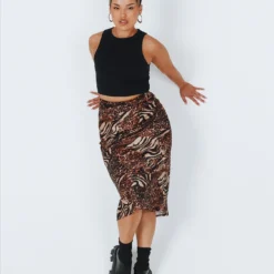 Dustin Maxi Skirt Leopard