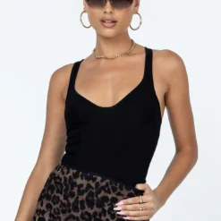 Princess Polly Lenora Bodysuit Black