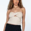 Princess Polly Jaynee Strapless Top Beige