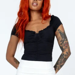 Princess Polly Annie Bodysuit Black