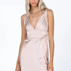 Princess Polly Logan Mini Dress Beige Multi