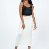 Princess Polly The Samma Midi Skirt White