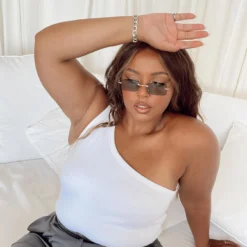 Carden Bodysuit White Curve