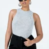 Princess Polly Duval Bodysuit Light Grey