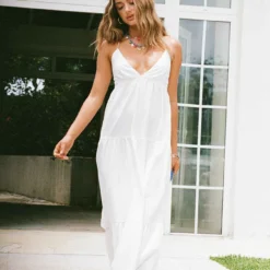 Princess Polly Chelsea Maxi Dress White