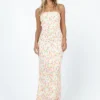Princess Polly Tiarna Strapless Maxi Dress White / Floral