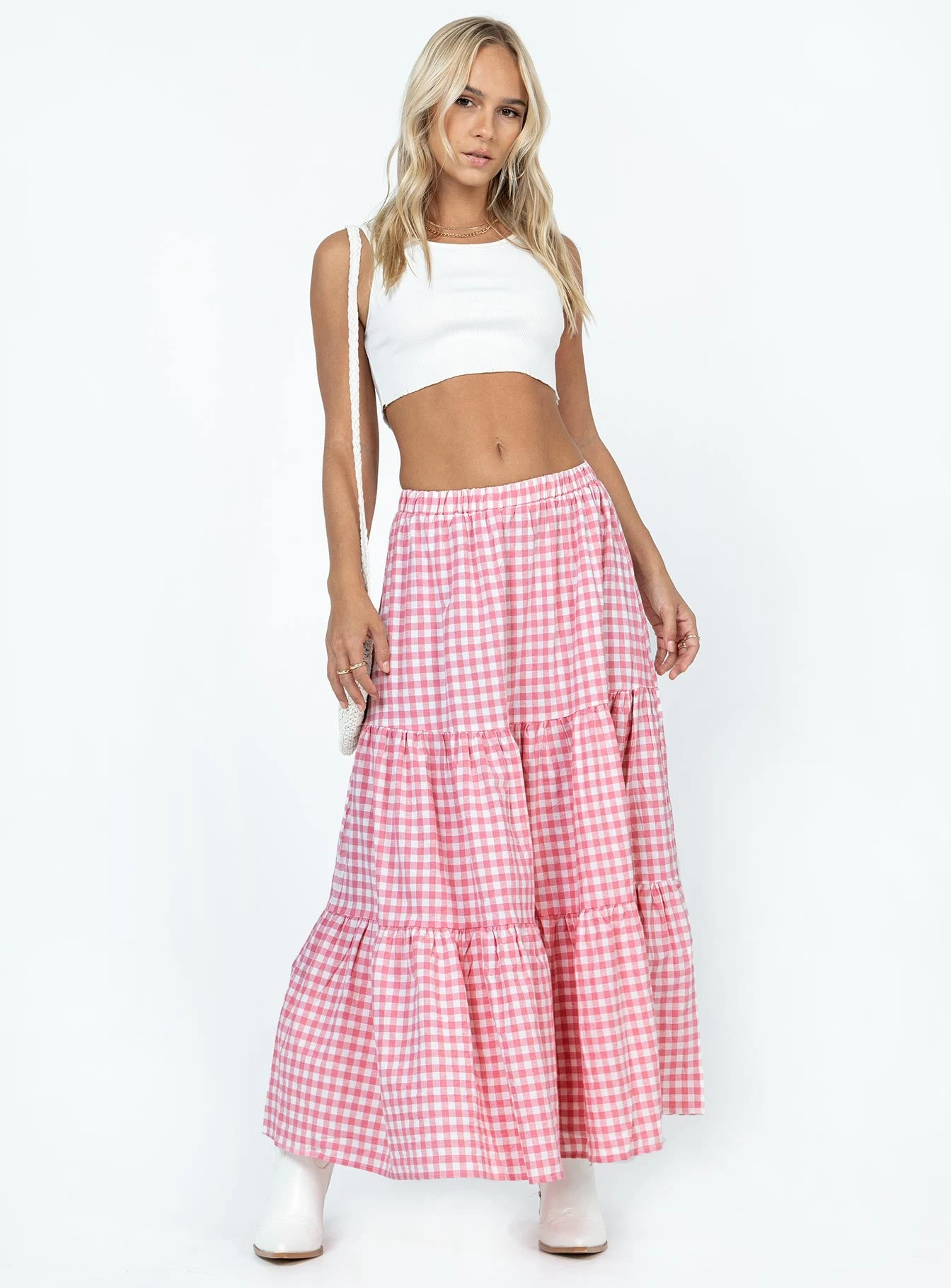 Princess Polly Hale Midi Skirt Pink