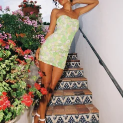 Princess Polly Come Back Mini Dress Green