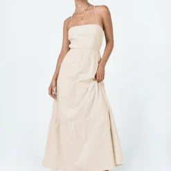 Princess Polly Leonardo Maxi Dress Beige