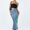 Princess Polly Tobin Maxi Skirt Mermaid Blue