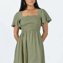 Princess Polly Imagine Mini Dress Green