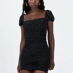 Princess Polly Charvi Flora Mini Dress Black