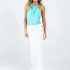 Princess Polly Anisha Tie Maxi Skirt White