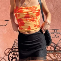 Selby Mesh Mini Skirt Black