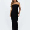 Princess Polly Lana Maxi Dress Black