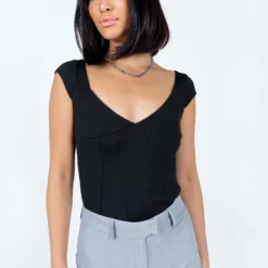 Princess Polly Alden Bodysuit Black