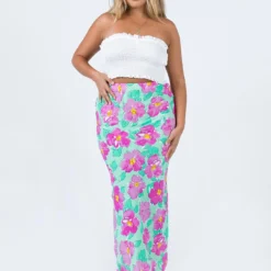 Princess Polly Adah Maxi Skirt Green