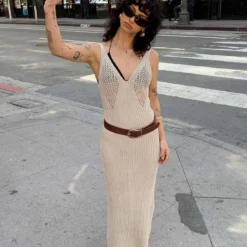 Princess Polly Carrera Maxi Dress Beige