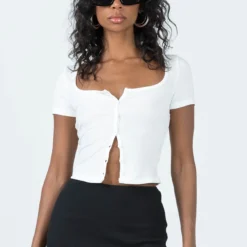 Princess Polly Zewing Top White