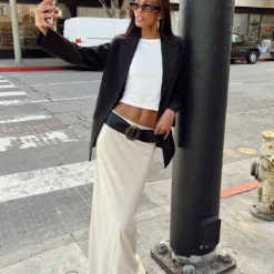 Princess Polly Jodie Maxi Skirt Oatmeal