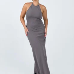 Princess Polly Caterina Maxi Dress Grey