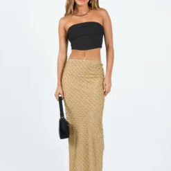 Princess Polly Sewell Maxi Skirt Beige