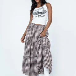 Princess Polly Hale Midi Skirt Brown