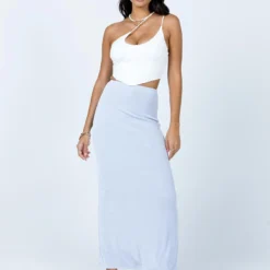 Princess Polly Harriette Maxi Skirt Light Blue