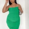 Holloway Wishes Mini Dress Green Curve
