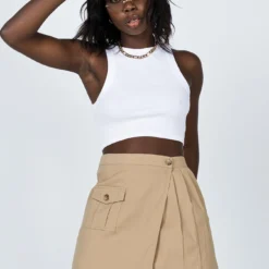 Princess Polly Fade Mini Skirt Beige